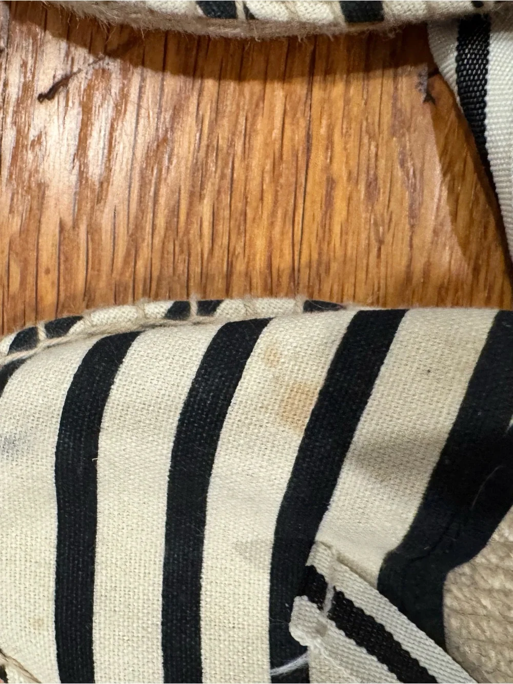 Soludos Black and White Striped Lace-Up Espadrilles